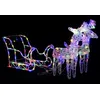 Image de vidaXL Décoration de Noël Rennes et traîneau 160 LED 130 cm Acrylique