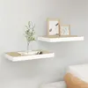 Image de vidaXL Wandschappen zwevend 2 st 50x23x3,8 cm MDF eikenkleurig en wit326574