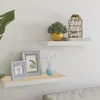 Image de vidaXL Wandschappen zwevend 2 st 60x23,5x3,8 cm MDF eikenkleurig wit326577