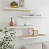 Image de vidaXL Wandschappen zwevend 4 st 80x23,5x3,8 cm MDF eikenkleurig wit326581
