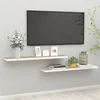 Image de vidaXL Wandschappen zwevend 2 st 120x23,5x3,8 cm MDF eikenkleurig wit326586