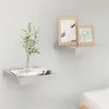 Image de Étagères murales flottantes 2 pcs gris béton 23x23,5x3,8 cm MDF
