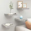 Image de vidaXL Wandschappen 4 st zwevend 23x23,5x3,8 cm MDF betongrijs326590