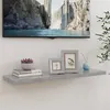 Image de Étagère murale flottante Gris béton 90x23,5x3,8 cm MDF