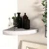 Image de Étagère d angle murale Gris béton 35x35x3,8 cm MDF