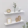 Image de vidaXL Wandschappen 2 st 60x9x3 cm hoogglans wit326649