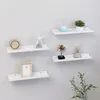 Image de vidaXL Wandschappen 4 st 40x9x3 cm hoogglans wit326653