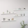 Image de vidaXL Wandschappen 4 st 115x9x3 cm hoogglans wit326657