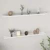 Image de vidaXL Wandschappen 2 st 115x9x3 cm wit326659