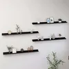 Image de vidaXL Wandschappen 4 st 100x9x3 cm zwart326670