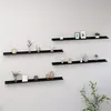 Image de vidaXL Wandschappen 4 st 115x9x3 cm zwart326671