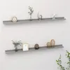 Image de vidaXL Wandschappen 2 st 115x9x3 cm grijs326673