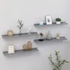 Image de vidaXL Wandschappen 4 st 60x9x3 cm grijs326675