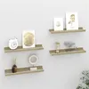 Image de vidaXL Wandschappen 4 st 40x9x3 cm wit en sonoma eikenkleurig326694