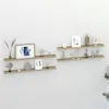 Image de vidaXL Wandschappen 4 st 100x9x3 cm wit en sonoma eikenkleurig326697