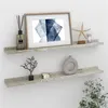 Image de vidaXL Wandschappen 2 st 80x9x3 cm betongrijs326701