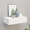 Image de Étagère à tiroir murale Blanc 40x23,5x10 cm MDF