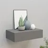 Image de vidaXL Wandschap met lade 40x23,5x10 cm MDF grijs330245