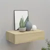 Image de Étagère à tiroir murale chêne 40x23,5x10 cm MDF