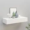 Image de Étagère à tiroir murale Blanc 60x23,5x10 cm MDF