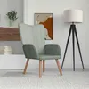 Image de vidaXL Relaxstoel velours gris clair