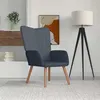 Image de vidaXL Relaxstoel velours gris foncé