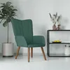 Image de vidaXL Relaxstoel fluweel donkergoen327657