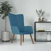 Image de vidaXL Relaxstoel velours bleu
