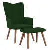 Image de Chaise vidaxl interieur non pliable en bois massif H. 95.5 cm vert
