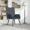 Image de vidaXL Relaxstoel velours gris foncé