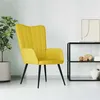 Image de vidaXL Relaxstoel velours mosterdjaune