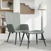 Image de vidaXL Relaxstoel met voetenbank velours gris clair