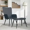 Image de vidaXL Relaxstoel met voetenbank velours gris foncé