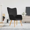 Image de vidaXL Relaxstoel tissunoir