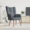 Image de vidaXL Relaxstoel velours gris foncé