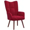 Image de Chaise de relaxation Rouge bordeaux Velours