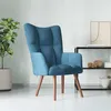 Image de Chaise de relaxation Bleu Velours
