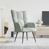 Image de vidaXL Relaxstoel velours gris clair