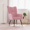 Image de vidaXL Relaxstoel velours roze