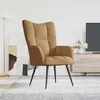Image de vidaXL Relaxstoel velours marron
