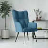 Image de Chaise de relaxation Bleu Velours
