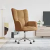 Image de vidaXL Chaise de relaxation Marron Velours328169