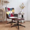 Image de vidaXL Chaise de Relaxation avec Repose-pied Siège de Relaxation Chaise de Détente Fauteuil de Salon Salle de Séjour Salon Patchwork Tissu