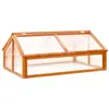 Image de vidaXL Serre Marron 114x80x50 cm Bois de sapin