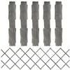 Image de Clôture à treillis 5 pcs Gris Bois de sapin massif 180x60 cm