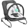 Image de vidaXL Transat pour Bébé Balançoire pour Tout-petits Berceau pour Bébé Siège Basculant Chambre à Coucher Maison Intérieur Anthracite Acier 10254