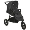 Image de vidaXL Poussette pour Bébé Landau de Voyage Pliable Extérieur Système de Pliage à une Main Dossier et Repose-pied Réglables 10260