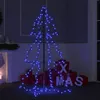 Image de vidaXL Arbre de Noël Cône 160 LED d'Intérieur/d'Extérieur Sapin de Noël Décoration de Noël Ornement de Noël Salon Jardin 328567