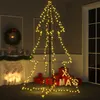 Image de vidaXL Kegelkerstboom 240 LED's binnen en buiten 118x150 cm328581