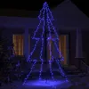 Image de vidaXL Arbre de Noël Cône 360 LED d'Intérieur/d'Extérieur Sapin de Noël Décoration de Noël Ornement de Noël Salon Jardin 328594